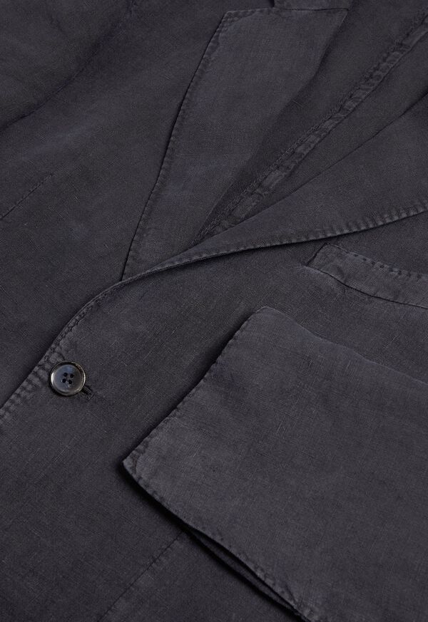 Paul Stuart Black Linen Suit, image 2