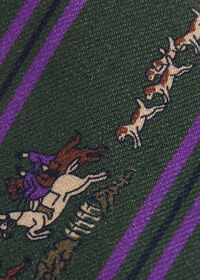 Paul Stuart Woven Silk Rider Motif Tie, thumbnail 3