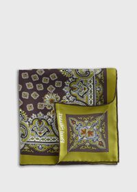 Paul Stuart Ornate Print Pocket Square, thumbnail 1