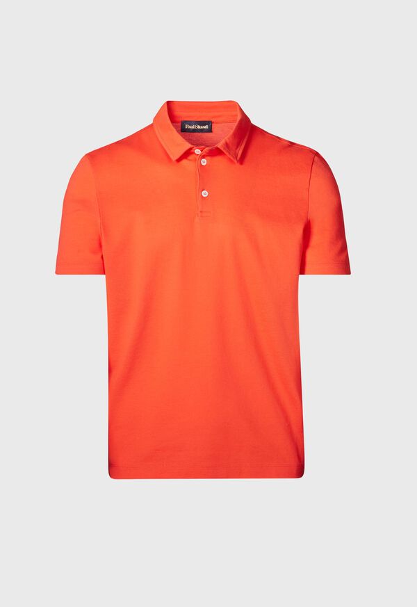 Paul Stuart Cotton Pique Short Sleeve Polo, image 1