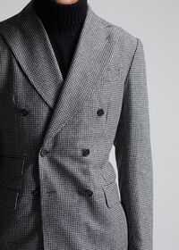 Paul Stuart Double Breasted Mini Houndstooth Suit, thumbnail 3