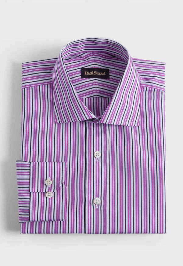 Paul Stuart Variegated Stripe Slim Fit Dress Shirt, image 1