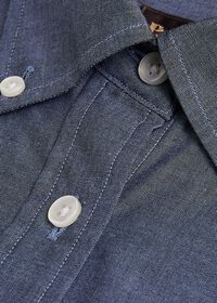 Paul Stuart Denim Button Through Blouse, thumbnail 2