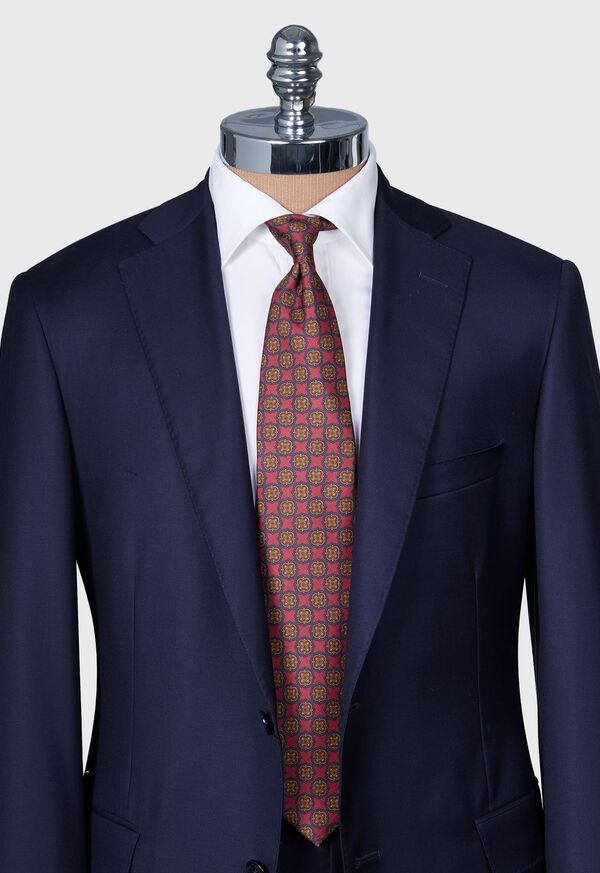 Paul Stuart Printed Silk Madder Medallion Tie, image 2