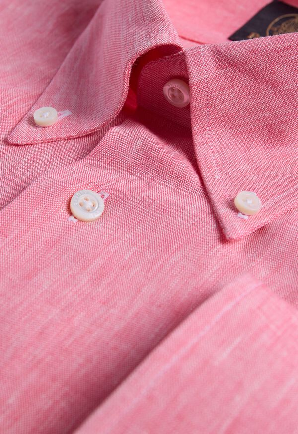 Paul Stuart Linen Logo Sport Shirt, image 2