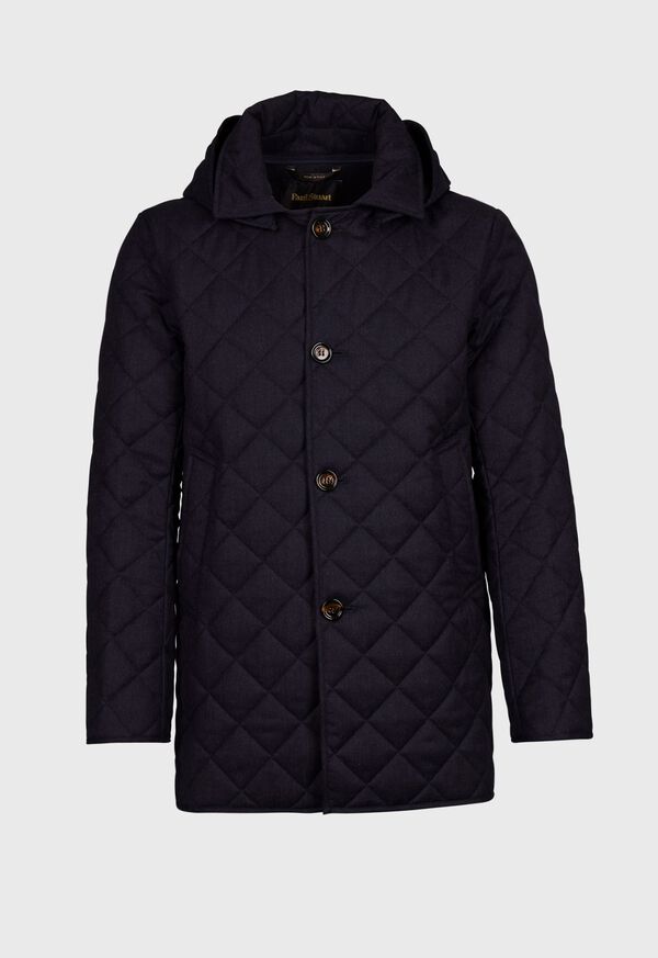 Paul Stuart Quilted Barn Coat with Hood, image 1