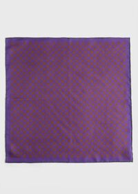 Paul Stuart Printed Silk Tossed Geometric Pocket Square, thumbnail 2
