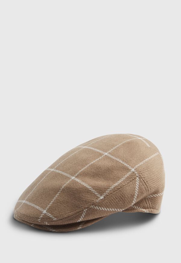 Paul Stuart Windowpane Check Cap, image 1