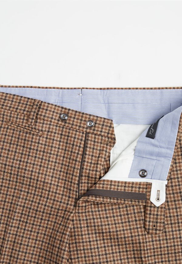 Paul Stuart Gun Check Plain Front Pant, image 2