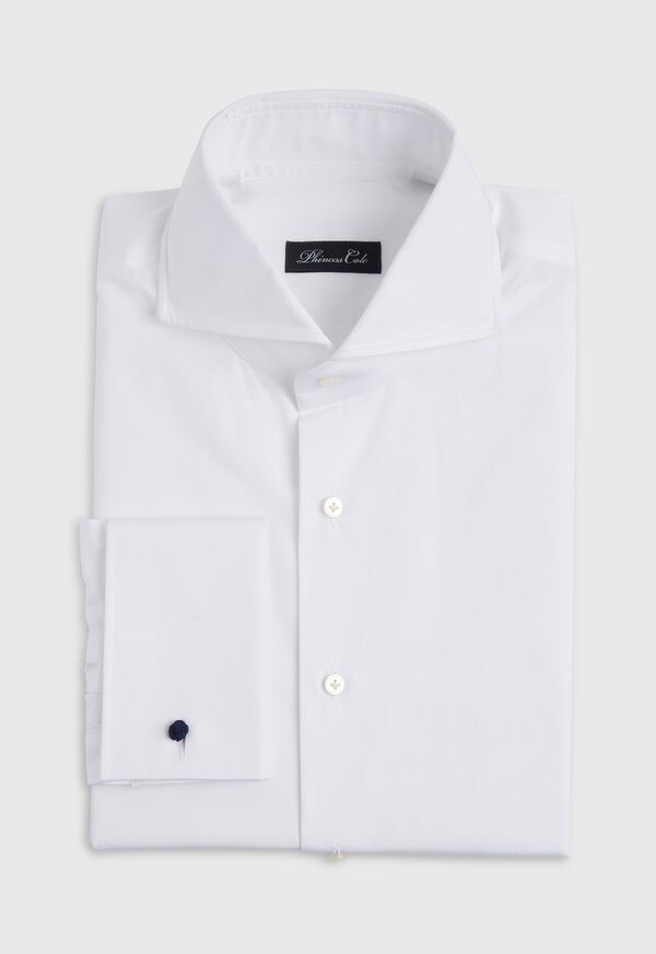 Paul Stuart White Poplin Dress Shirt with French Cuff, image 1