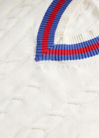 Paul Stuart Cotton & Cashmere Cable Knit Vest, thumbnail 2