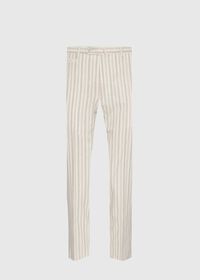 Paul Stuart Pink & Mink Stripe Cotton Pant, thumbnail 1