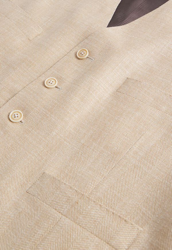 Paul Stuart Herringbone Tailored Vest, image 2