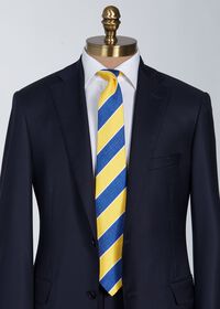 Paul Stuart Printed Silk Melange Wide Stripe Tie, thumbnail 2