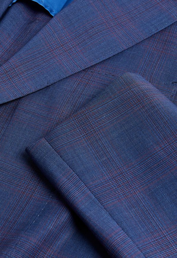 Paul Stuart Blue Plaid Suit, image 2
