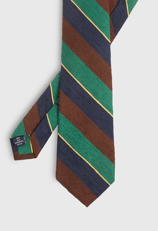 Paul Stuart Stripe Silk Skinny Tie, image 1