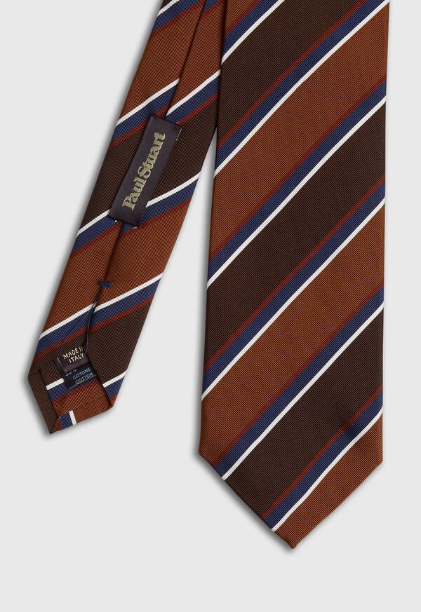 Paul Stuart Wide Mogador Stripe Tie, image 1
