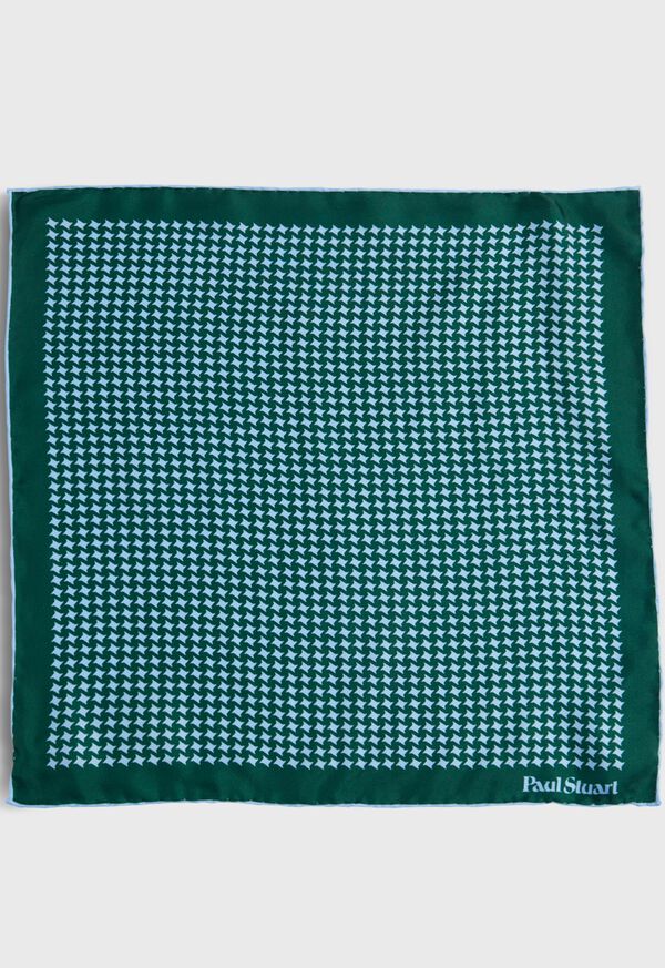 Paul Stuart Printed Silk Houndstooth Pocket square, image 2
