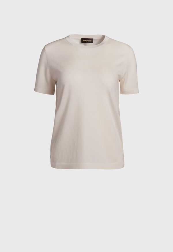 Paul Stuart Short Sleeve Wool Crewneck Sweater
