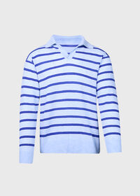 Paul Stuart Cashmere Stripe Johnny Collar, thumbnail 1