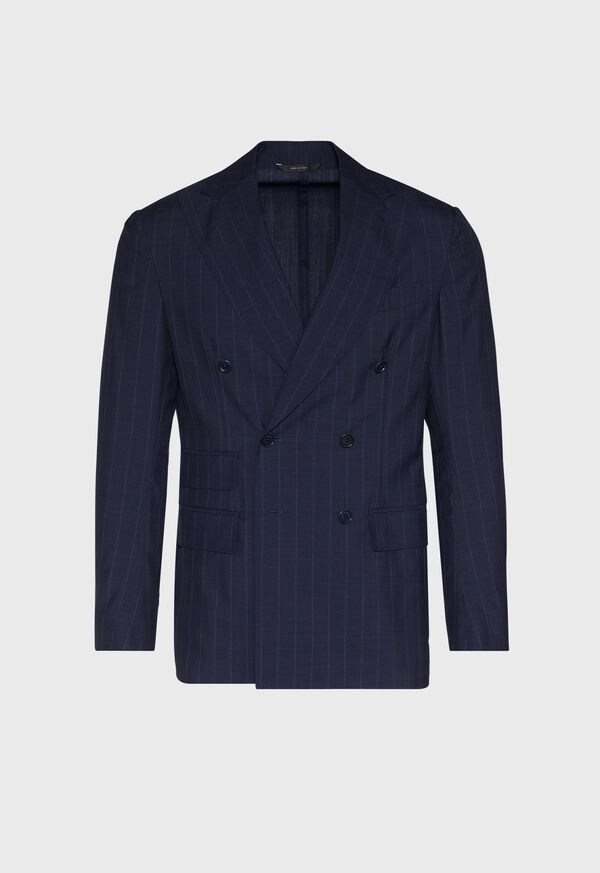 Paul Stuart Phineas Cole Wool Navy Tonal Stripe Suit, image 2