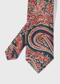 Paul Stuart Silk Floral Paisley Tie, thumbnail 1