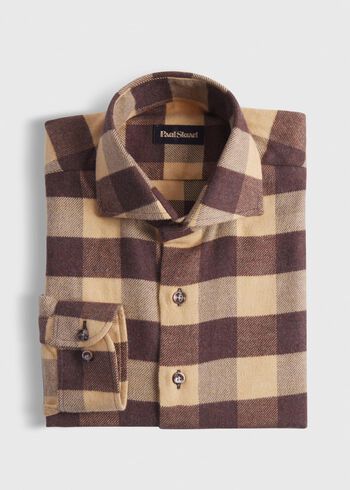 Paul Stuart Flannel Buffalo Check Sport Shirt
