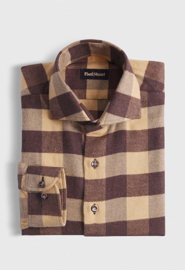Paul Stuart Flannel Buffalo Check Sport Shirt, image 1