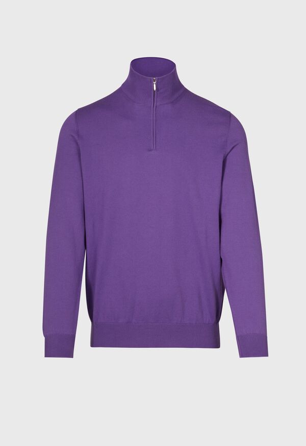 Paul Stuart Cotton Zipneck Pullover, image 1