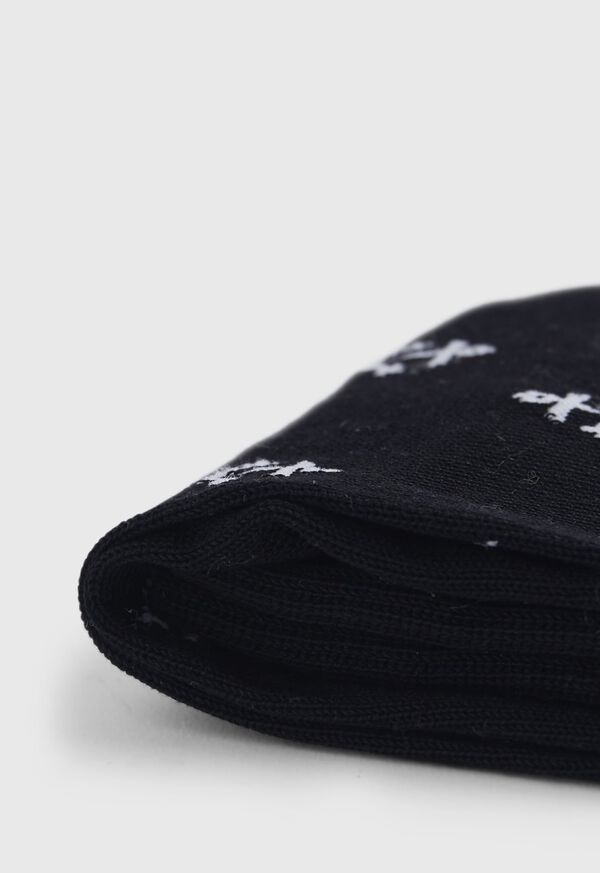 Paul Stuart Cotton Anchor Motif Sock, image 2