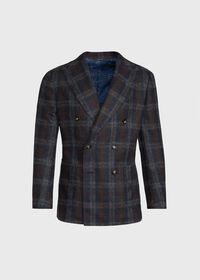 Paul Stuart Double Breasted Plaid Blazer, thumbnail 1