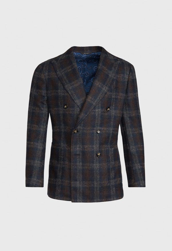 Paul Stuart Double Breasted Plaid Blazer, image 1