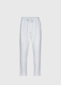 Paul Stuart Washed Linen Drawstring Casual Pant, thumbnail 1
