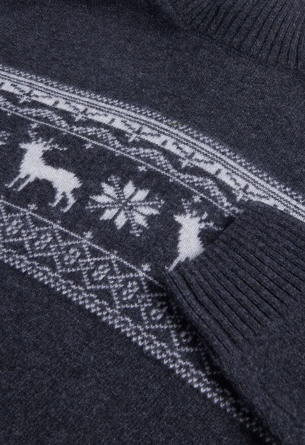 Paul Stuart Reindeer & Snowflake Turtleneck, image 4