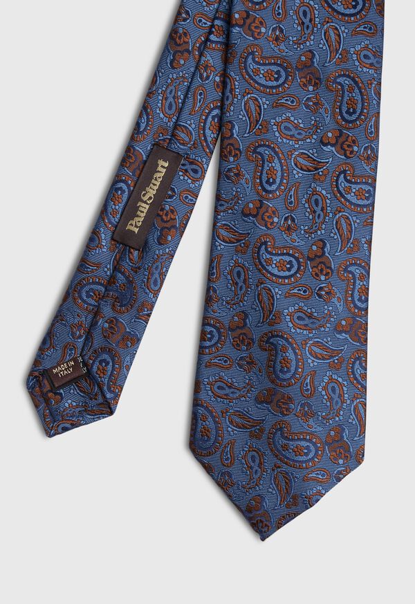 Paul Stuart Small Jacquard Paisley Tie, image 1