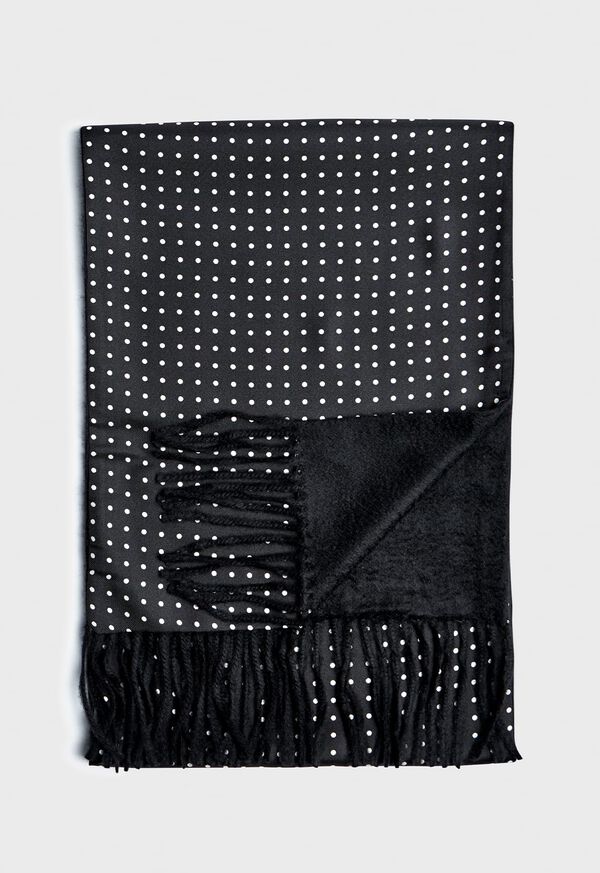 Paul Stuart Reversible Dot Print Scarf, image 1