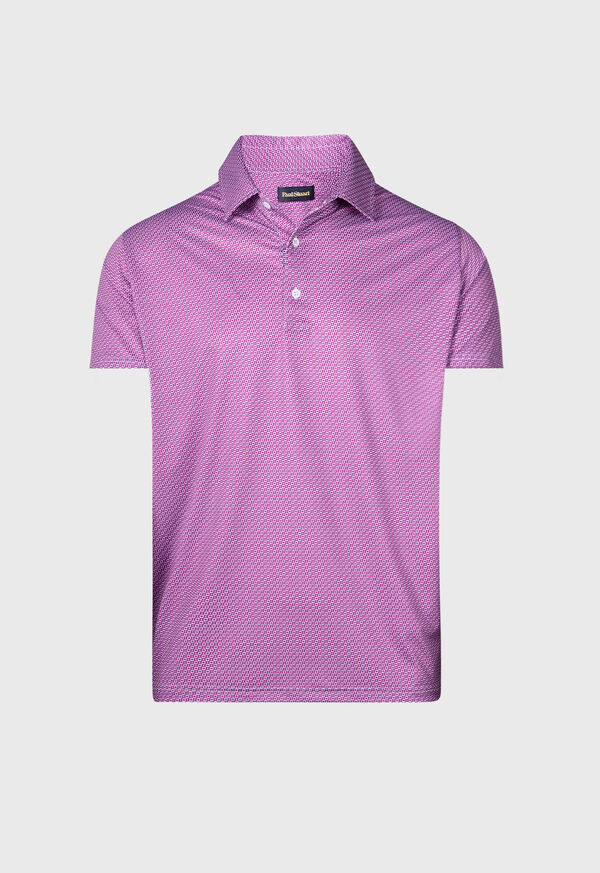 Paul Stuart Ultra Soft Deco Square Performance Polo, image 1