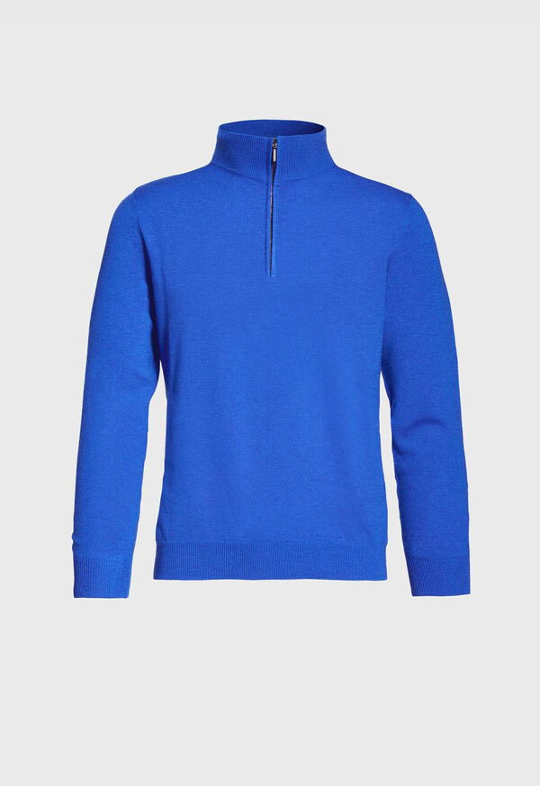Paul Stuart Lightweight Cashmere Quarter Zip Sweater, image 4
