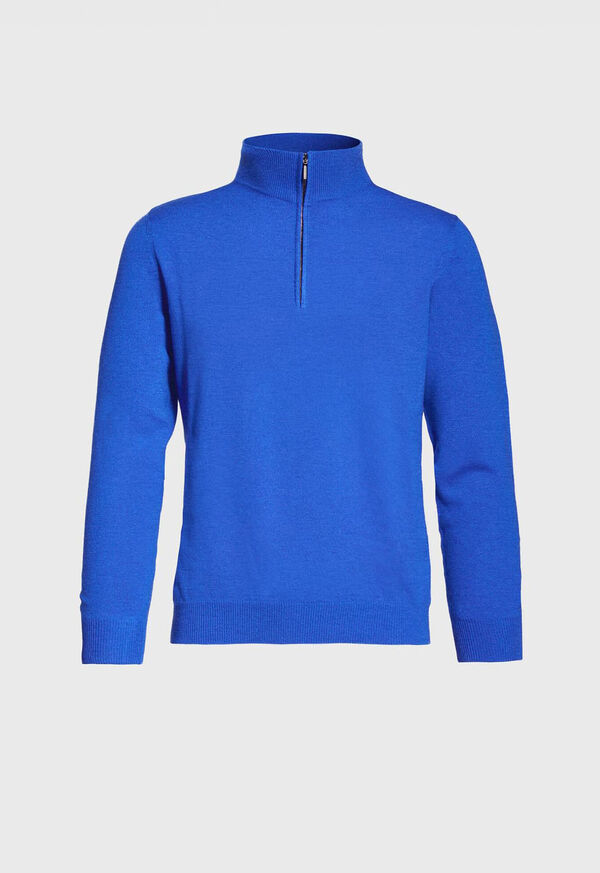 Paul Stuart Lightweight Cashmere Quarter Zip Sweater, image 1