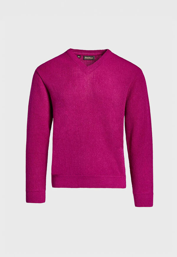 Paul Stuart Classic Alpaca Links V-Neck Sweater, image 3
