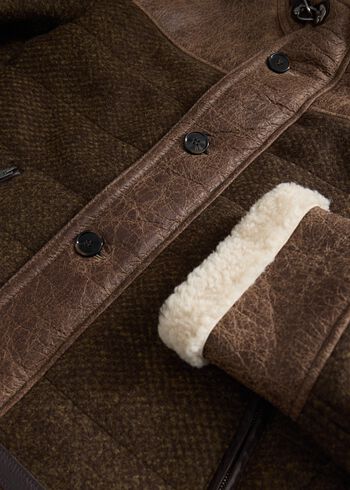 Paul Stuart Wool & Shearling Jacket