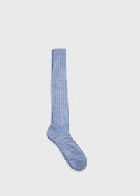 Paul Stuart Ribbed Linen Sock, thumbnail 1