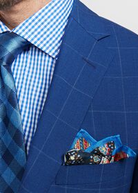 Paul Stuart Paul Fit Windowpane Super 130s Wool Suit, thumbnail 3