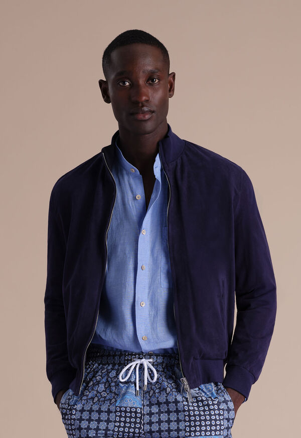 Paul Stuart Reversible Suede Bomber Jacket, image 2