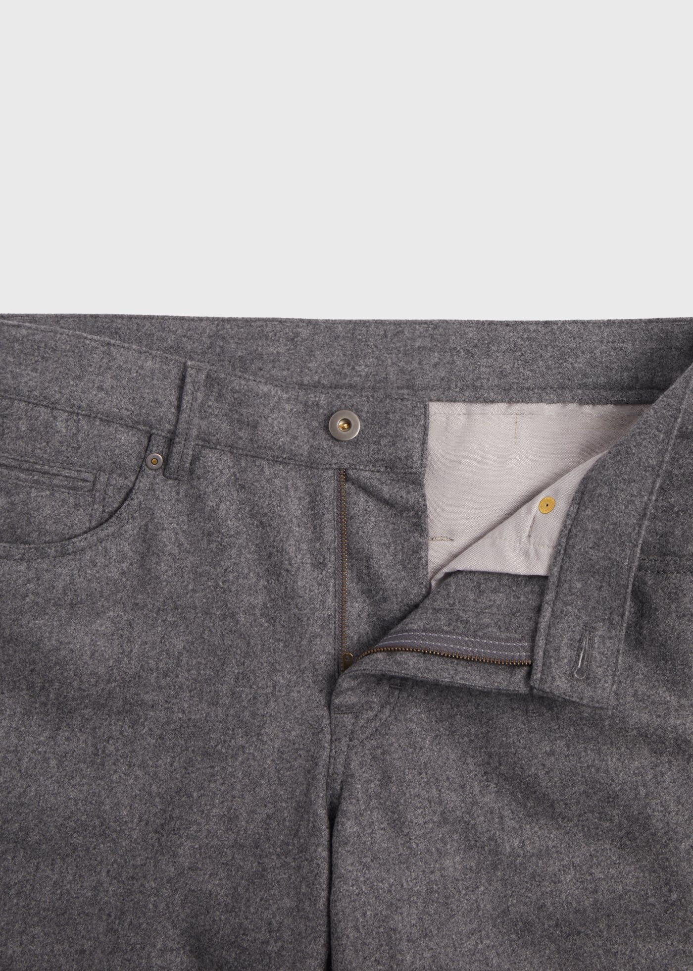 Wool Carded Flannel 5 Pocket Pant