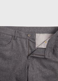 Paul Stuart Wool Carded Flannel 5-Pocket Pant, thumbnail 4