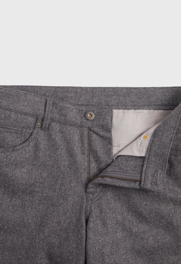Paul Stuart Wool Carded Flannel 5-Pocket Pant, image 4