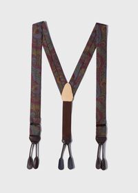 Paul Stuart Paisley Silk Braces, thumbnail 1