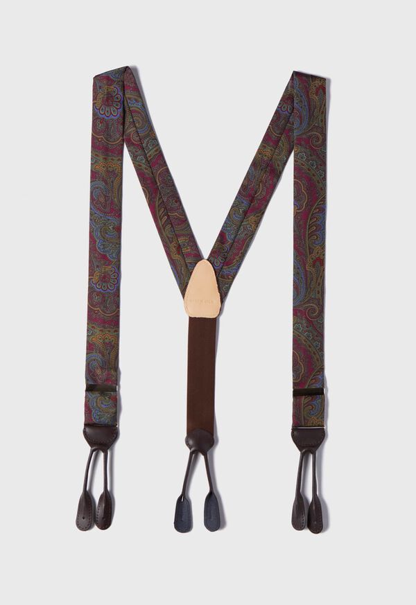 Paul Stuart Paisley Silk Braces, image 1