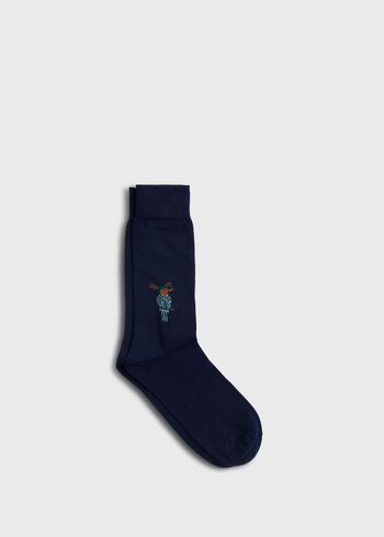 Paul Stuart Prancer Holiday Sock